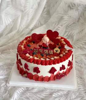 黑巢-祝寿蛋糕E款生日蛋糕