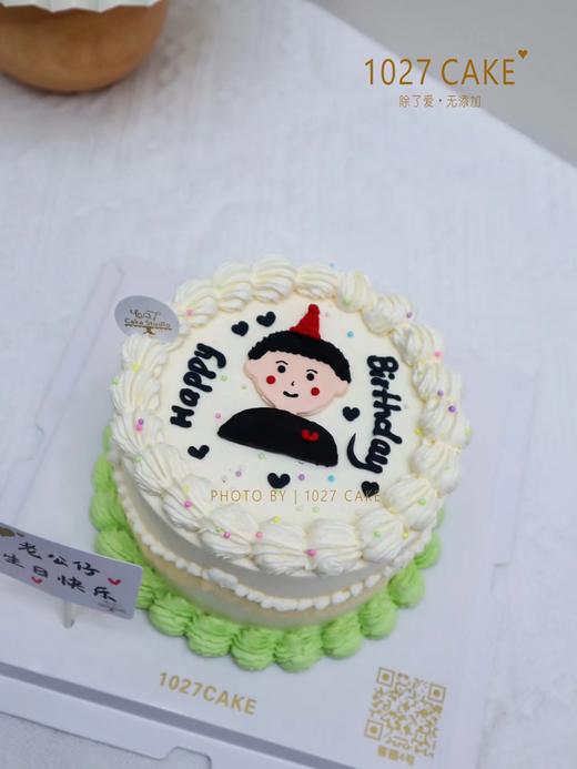1027CAKE |  手绘蛋糕  Q版人像 送男朋友/老公 可更改 单人手绘 商品图1