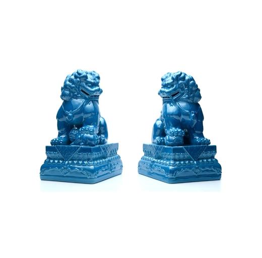 黄玉龙/故宫狮/蓝/对 商品图0