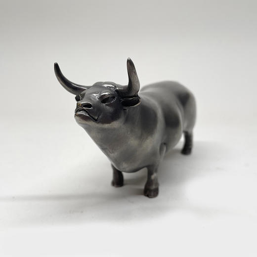 不仁斋薛继业铸铜雕塑摆件辛丑铜牛限量摆件潮玩 商品图3