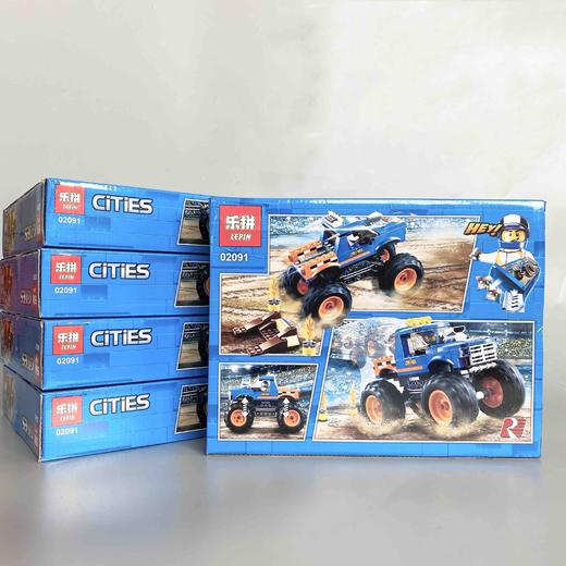 儿童玩具！亲子活动推荐 乐拼小积木越野车拼装 商品图3