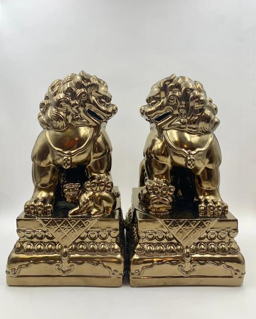 黄玉龙/故宫狮/金/对 商品图0