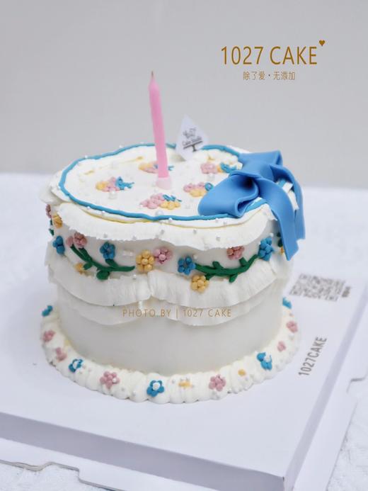 1027CAKE |  手绘花花 ins风 翻糖蝴蝶结 商品图2