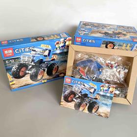 儿童玩具！亲子活动推荐 乐拼小积木越野车拼装