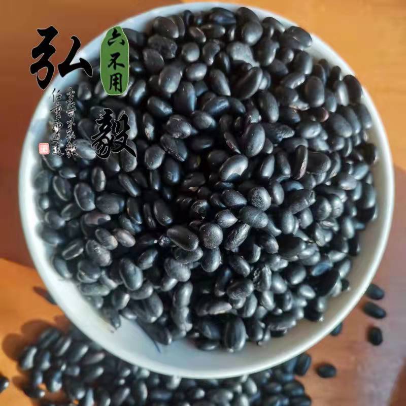六不用 黑小豆 肾形黑豆  老品种 1斤/份 【弘毅六不用生态农场】