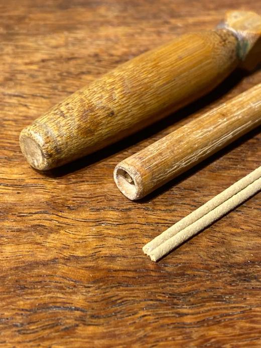 竹根雕金刚杵式香筒 ，顺丰包邮 商品图11