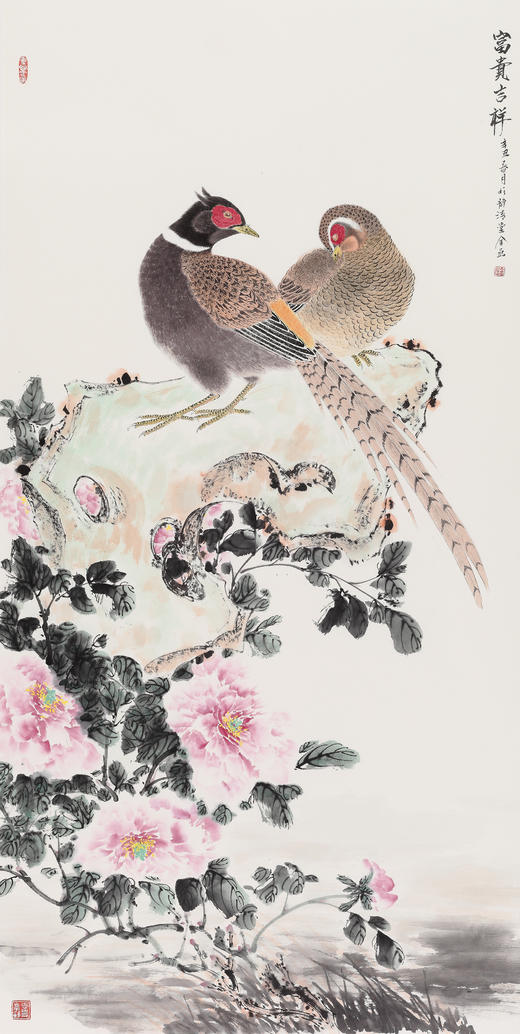 金喦 工笔花鸟04 136cmx68cm 8平尺 商品图1