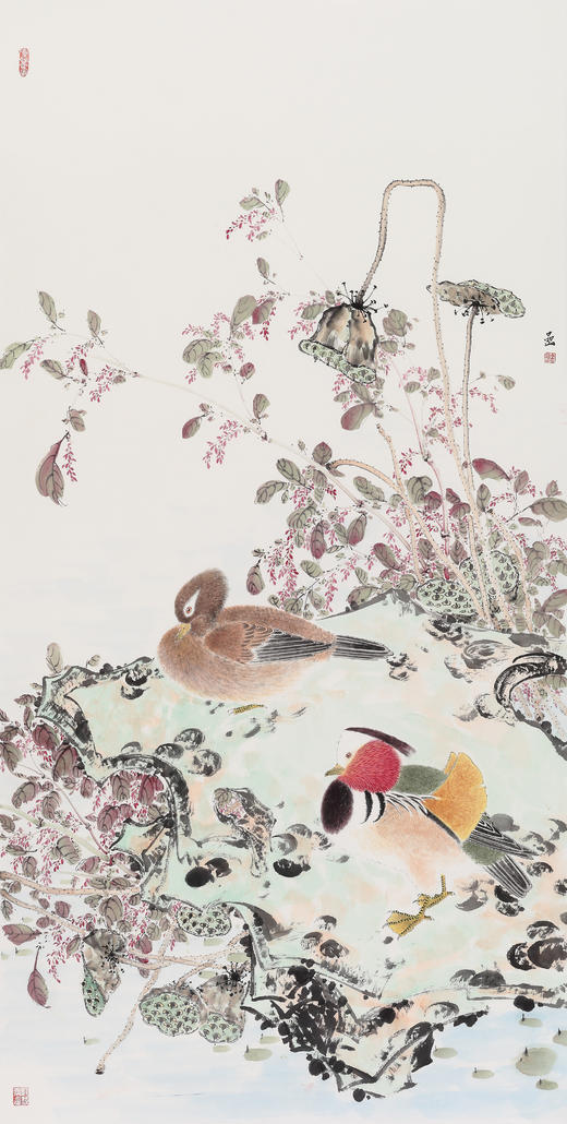 金喦 工笔花鸟07 136cmx68cm 8平尺 商品图1