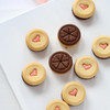 220g 巧客芳 爱心夹心圆饼干 草莓味/巧克力味 装饰饼干休闲零食 商品缩略图0