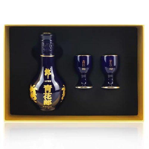 郎酒 青花郎 53度 酱香型 100ml 中国郎中国年新年礼盒 内赠2支酒杯 4个红包 商品图3