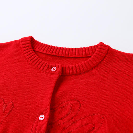 安奈儿女童棉线开衫xg214502 商品图2