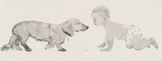 李军 |《兄弟 No.11》纸本水墨 160cm×60cm 商品图1