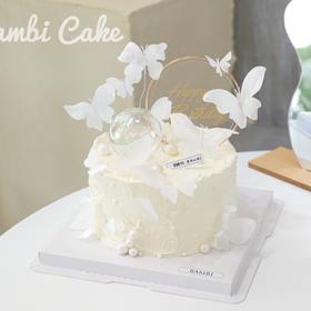 超仙纯白系列蝴蝶蛋糕