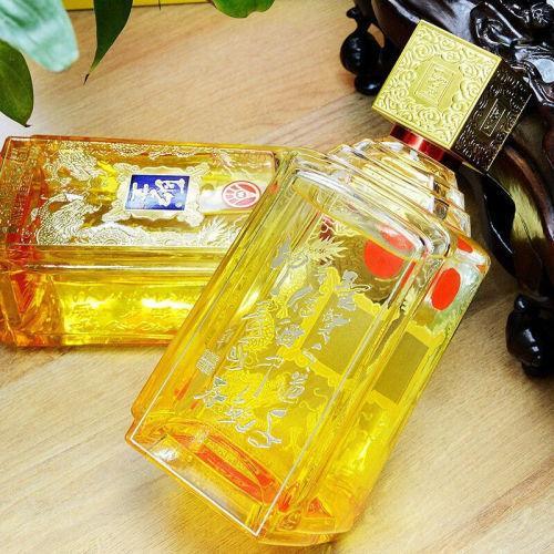 五粮液圣酒玉玺 琥珀金礼盒装 52度 浓香型白酒 500ml×4瓶礼盒装 商品图2