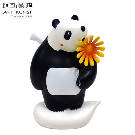 【6F】阿斯蒙迪许京甫独家熊猫桌面摆件送女生日礼物限量收藏艺术礼品 商品图0