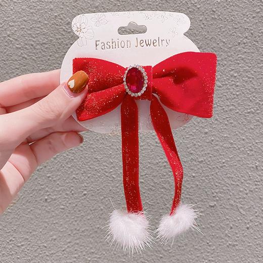 【可爱蝴蝶结侧夹对夹】新款流苏蝴蝶结发夹侧边发卡儿童女童女宝宝可爱对夹发饰头饰 商品图13