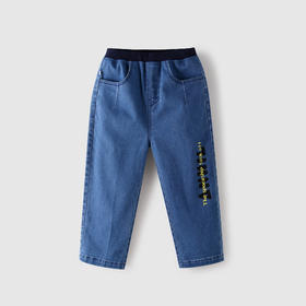 安奈儿男童全腰梭织牛仔单裤xb216540