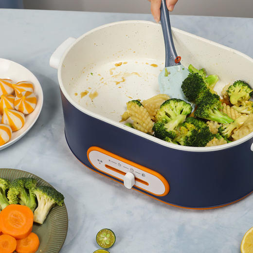 【现货发】CIH 煎炒锅MYG-Z698电蒸锅多功能家用大容量自动断电双层蒸菜蒸笼锅 商品图3