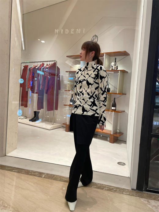 HIDEMI立体植绒印花上衣 商品图12