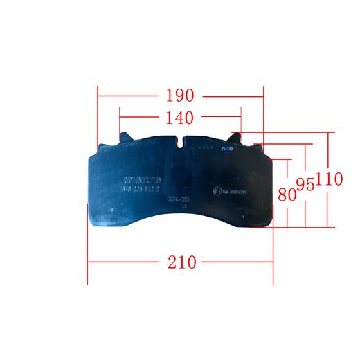 盘式刹车片碟刹摩擦片威伯科WABCO6402259222 商品图3