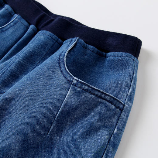 安奈儿男童全腰梭织牛仔单裤xb216540 商品图2