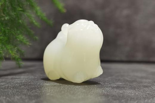 【御珠宫坊】羊脂白玉猫挂件 商品图1