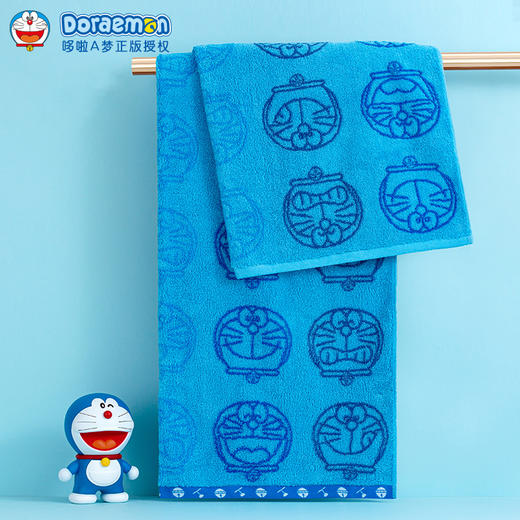 【已下架】积分换购 | 夕才儿美术馆 哆啦A梦 神奇魔镜/照相机 浴巾一条装[福利品] 商品图3