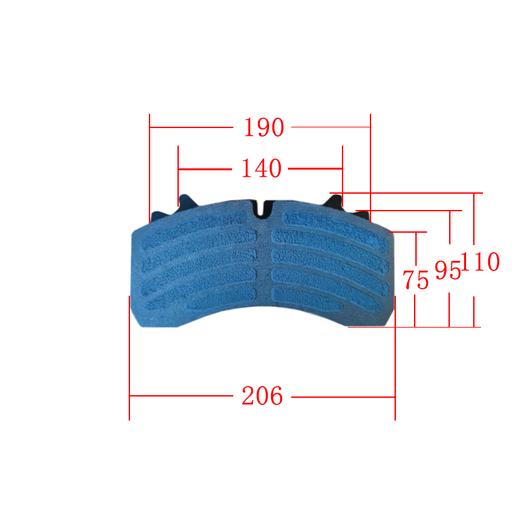 盘式刹车片碟刹摩擦片威伯科WABCO6402259222 商品图1