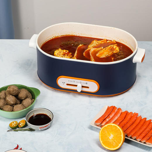 【现货发】CIH 煎炒锅MYG-Z698电蒸锅多功能家用大容量自动断电双层蒸菜蒸笼锅 商品图2