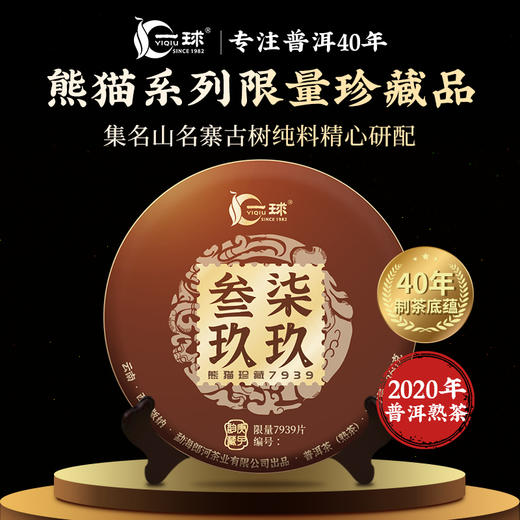 一球2020年 柒玖叁玖熟茶360g 商品图0