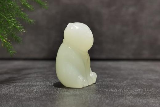 【御珠宫坊】羊脂白玉猫挂件 商品图2