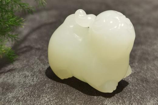 【御珠宫坊】羊脂白玉猫挂件 商品图4