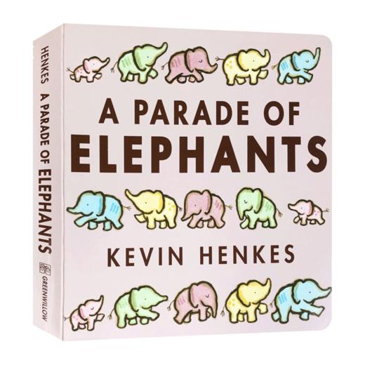 大象游行 英文原版绘本 A Parade of Elephants 纸板书 儿童英语启蒙图画书 Kevin Henkes 英文版进口书籍 商品图3