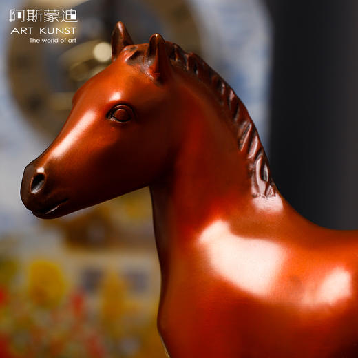 【6F】阿斯蒙迪 限量创意青铜家居装饰品乔迁新居礼品生肖马艺术品礼物 商品图2