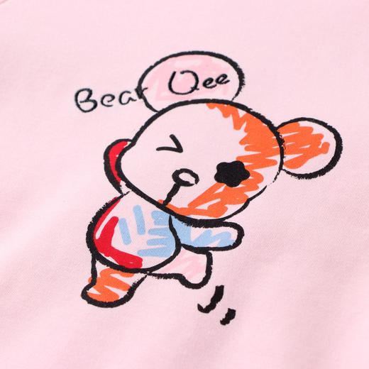 安奈儿【QEE系列IP联名】女童圆领长袖针织衫xg211508 商品图2