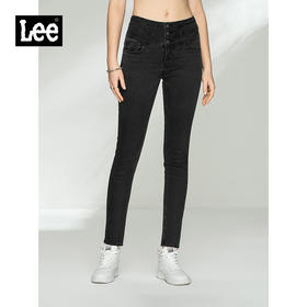 LEE  春夏新品优形丹宁419紧身深灰女牛仔裤L124195TRAUB