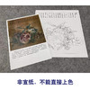 【有步骤、大彩图】李晓明工笔画白描底稿斗方小品《临宋吉祥多子图》石榴初学者临摹花鸟线稿K057 商品缩略图2