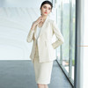 IWY/米白色新款职业套装气质女神范主持人正装修身显瘦西服CP1488 商品缩略图7