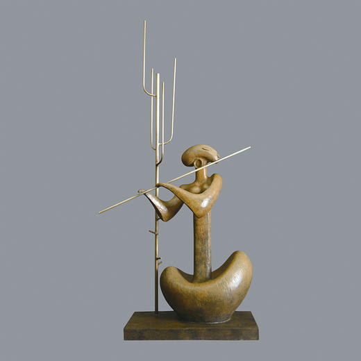 宇达青铜摆件 吴雅琳作品《一韵知秋》艺术装饰摆件  高81.5cm 商品图0