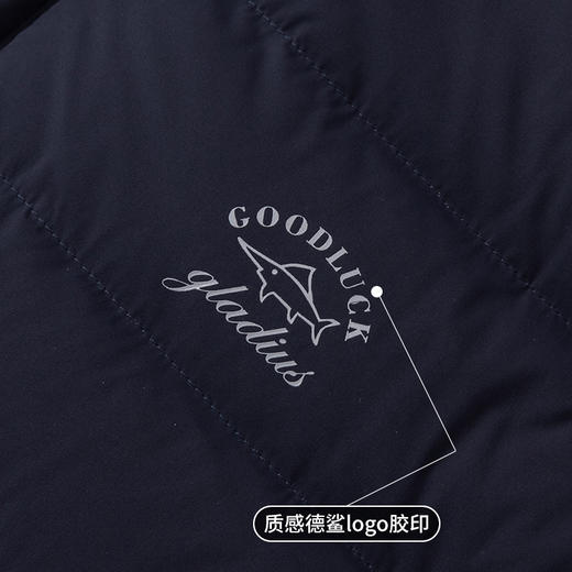 《90白鹅绒系列》GOOD LUCK/德鲨24秋冬新品轻薄透气白鹅绒填充防寒保暖羽绒服LR16589 商品图8