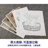 【有步骤、大彩图】李晓明工笔画白描底稿斗方小品《禽浴图》乌鸦临摹勾线动物线稿K064 商品缩略图1