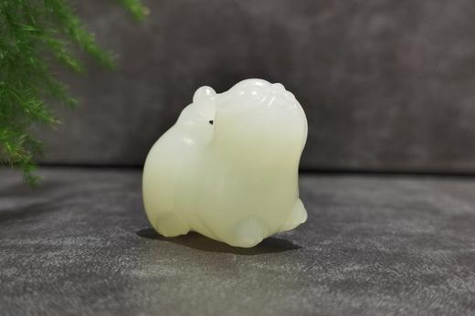 【御珠宫坊】羊脂白玉猫挂件 商品图3