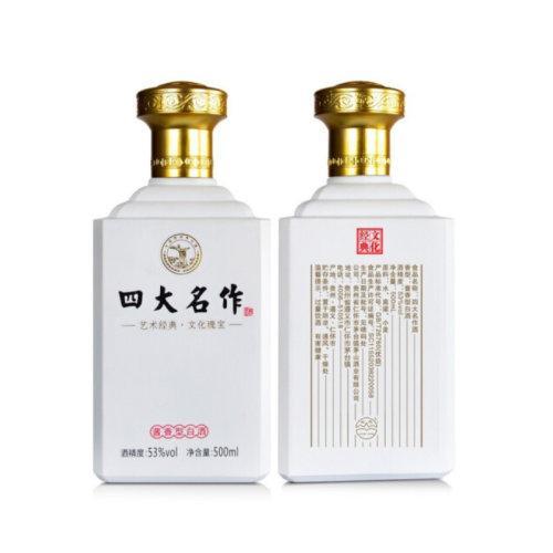 【纪念珍藏版】53度酱香型高度粮食礼盒白酒 四大名作500ml*4整箱装 商品图4