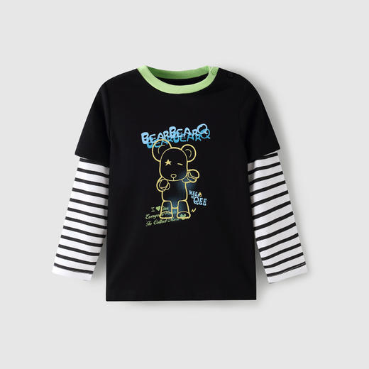 安奈儿【QEE系列IP联名】男童圆领长袖针织衫xb211541 商品图0