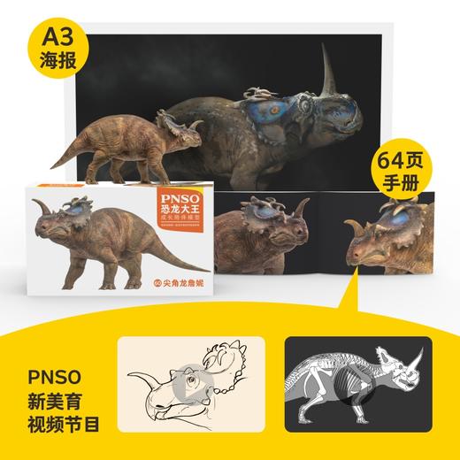 PNSO尖角龙詹妮恐龙大王成长陪伴模型60 商品图1