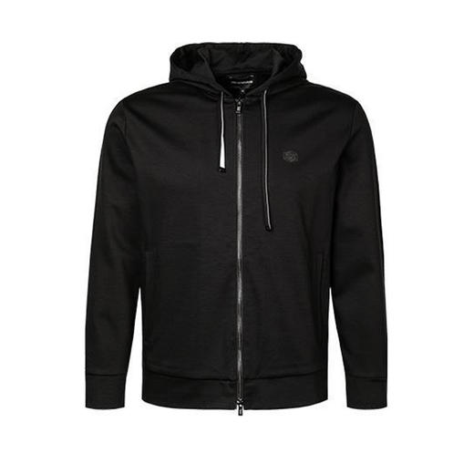 EMPORIO ARMANI 阿玛尼 连帽 男士卫衣 黑色 8N1MG0 1JBTZ 0999 商品图0