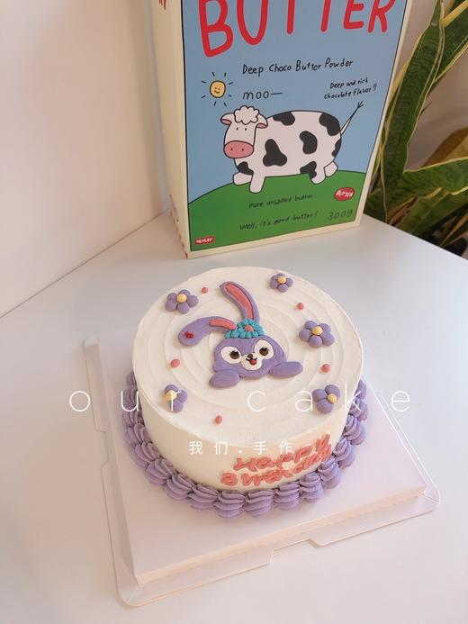 手绘星黛露兔子复古蛋糕-低糖处理无添加 商品图2