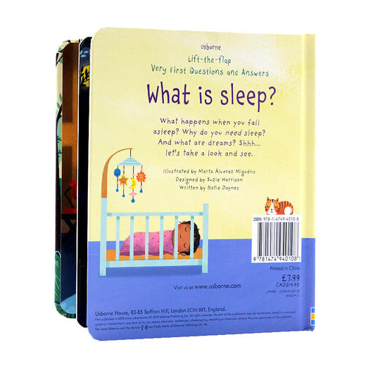 什么是睡眠 英文原版 Questions and Answers What is sleep 幼儿问与答翻翻书 尤斯伯恩 英文版儿童英语启蒙绘本 进口书籍 商品图1