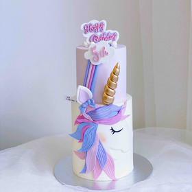 独角兽（金色部分默认改成黄色，能接受再拍哦）