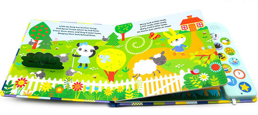 童谣儿歌 纸板触摸发声翻翻书 英文原版 Usborne Baby's Very First Nursery Rhymes Playbook 幼儿英语启蒙早教游戏互动书 英文版 商品图1